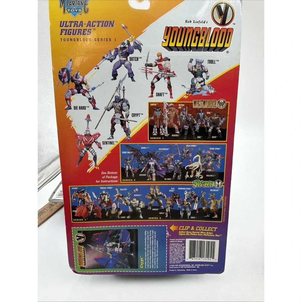 McFarlane Toys Rob Liefeld's Youngblood Crypt 1995 Series 1 NEW